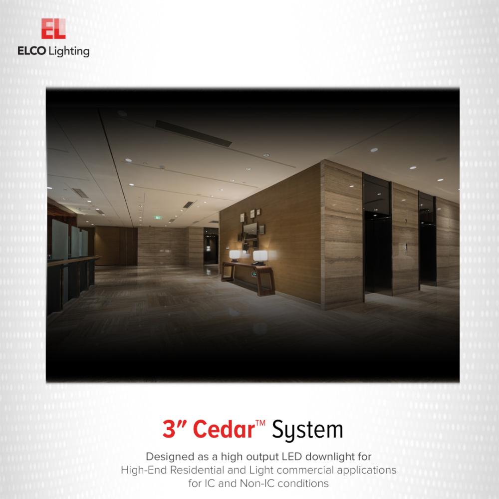 3" Cedar System New Construction IC Airtight Double Wall Housing w/Driver