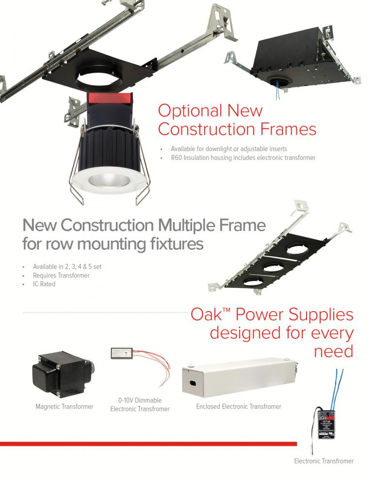 Oak™ Housings with 12V AC Transformer 