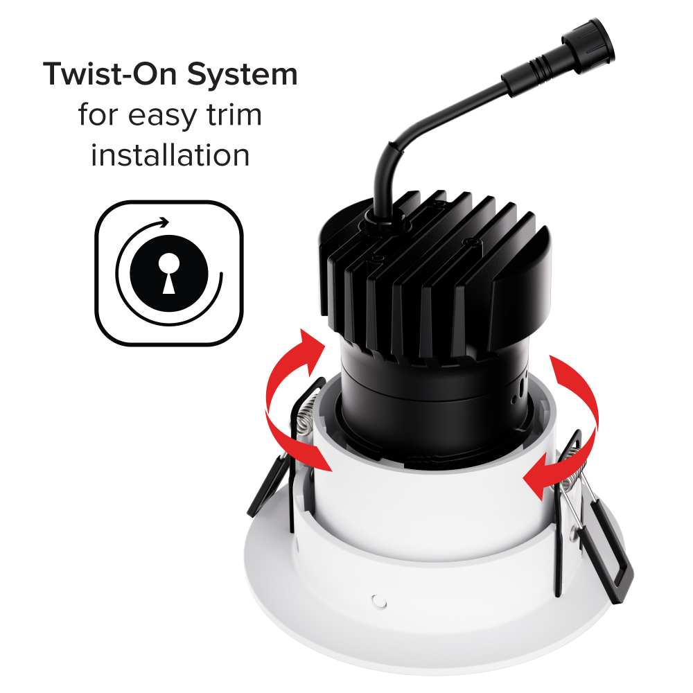 Pex™ 3" Canless Square Adjustable Gimbal