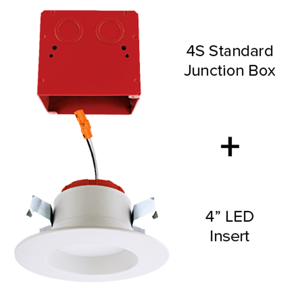 4" Round LED Reflector 1000 lm Insert for 4S Junction Box