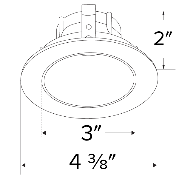 Pex™ 3" Round Deep Reflector