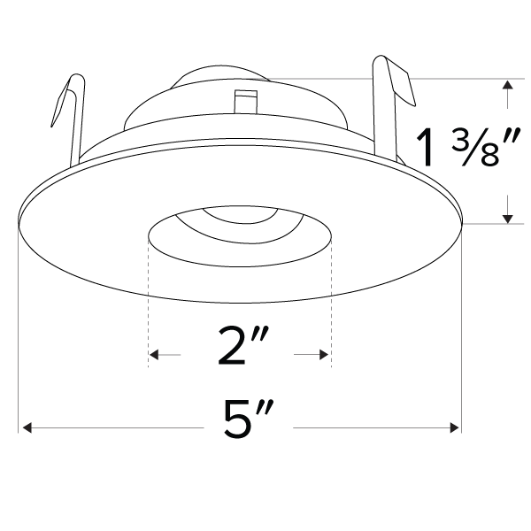Pex™ 4" Round Adjustable Pinhole