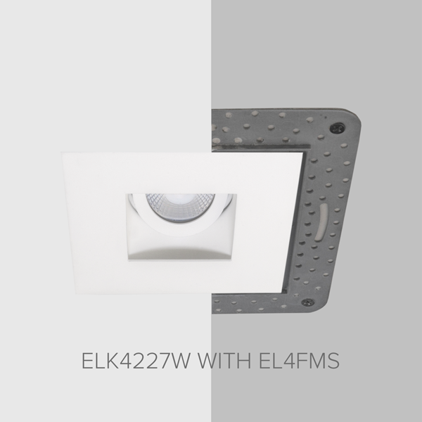 4" Square Flush Mount Trim Adaptor