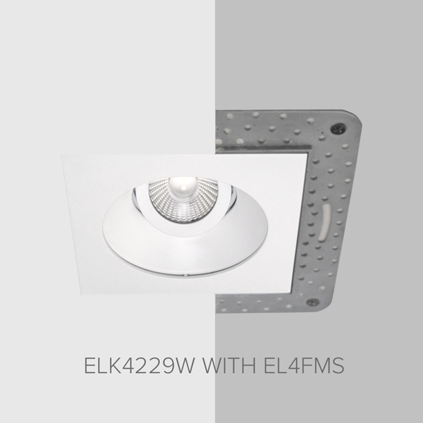 4" Square Flush Mount Trim Adaptor