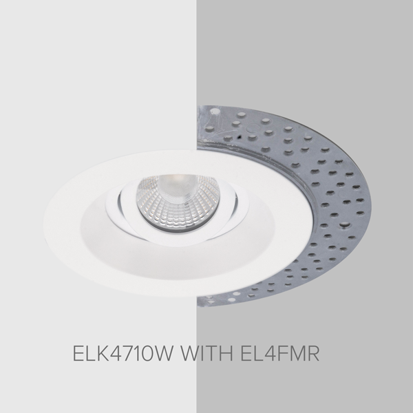 4" Round Flush Mount Trim Adaptor