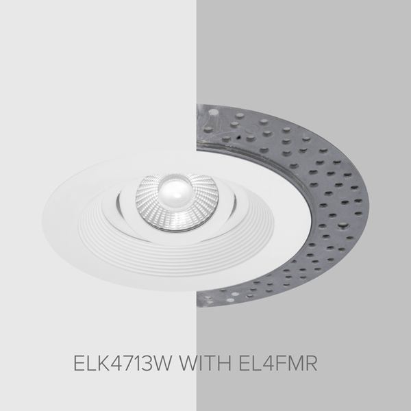 4" Round Flush Mount Trim Adaptor