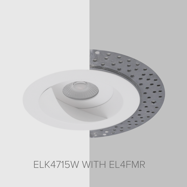 4" Round Flush Mount Trim Adaptor
