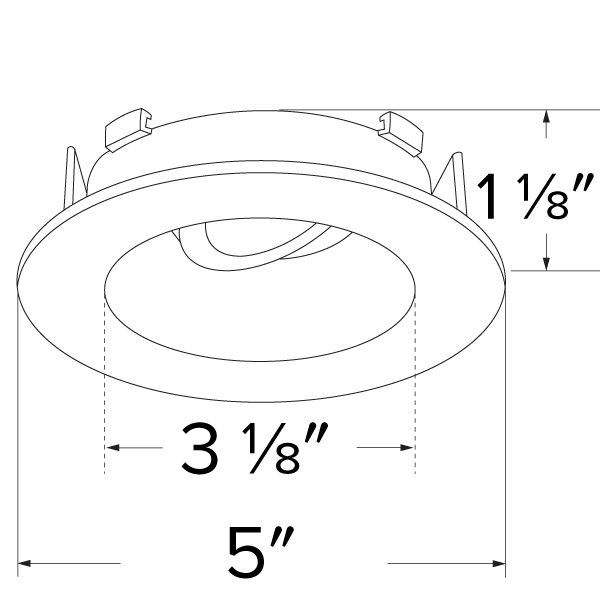 Flexa™ 4" Round Adjustable Reflector for Koto™ Module