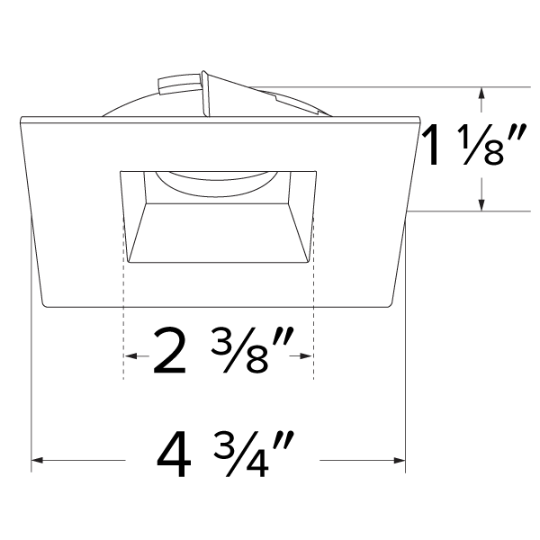 Flexa™ 4" Square Reflector for Koto™ Module