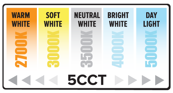6" Deep LED Recessed Downlights with 5-CCT Switch