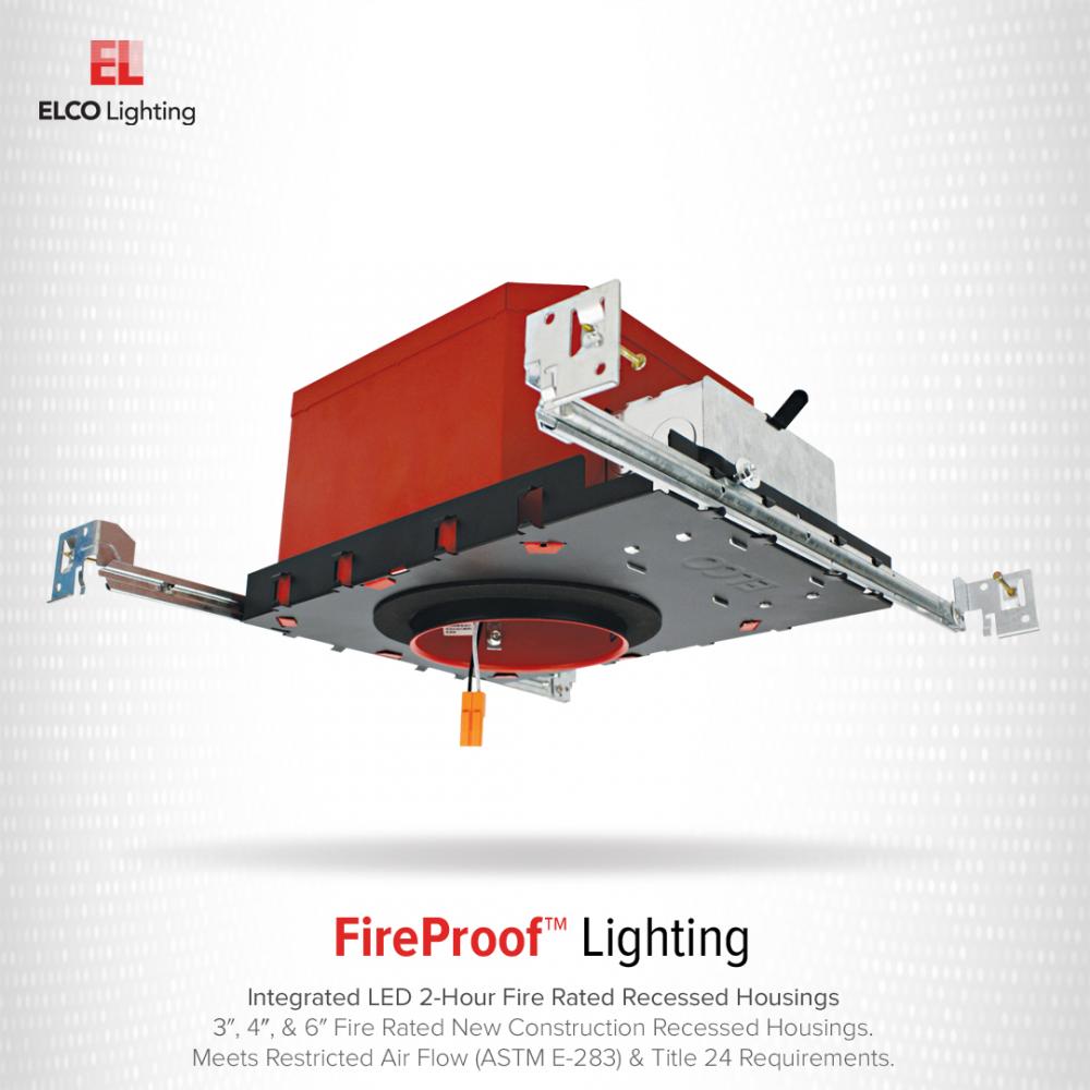 6" IC Airtight New Construction 2-Hour Fire Rated Housing