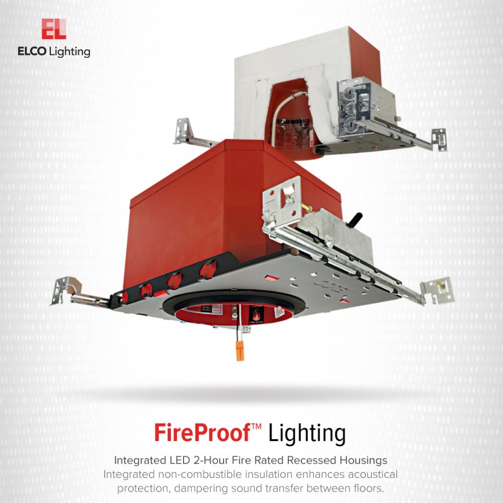 6" IC Airtight New Construction 2-Hour Fire Rated Housing