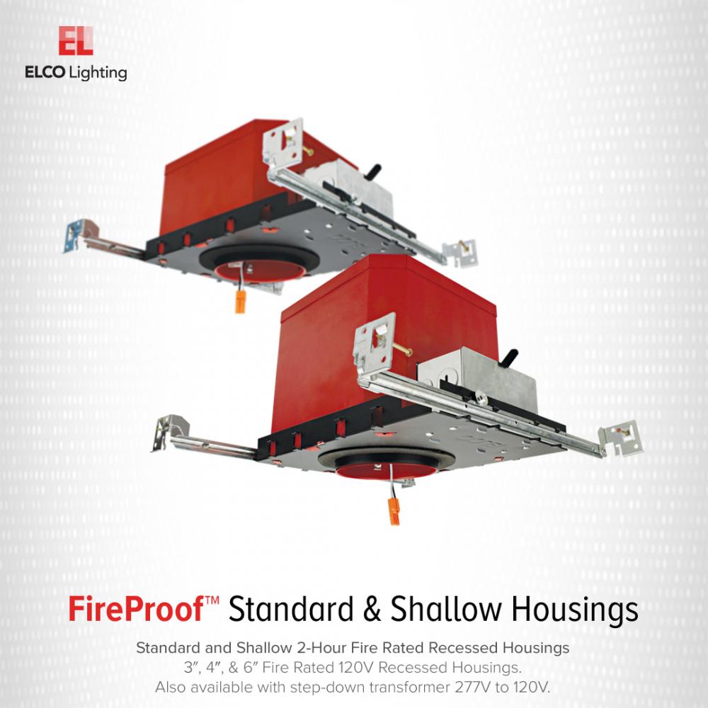 6" IC Airtight New Construction 2-Hour Fire Rated Housing