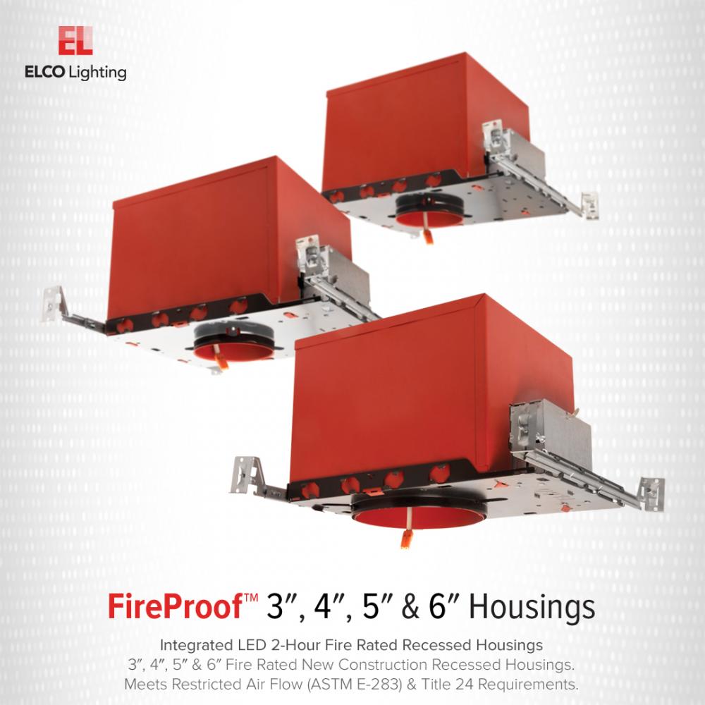 5" New Construction 2-Hour Fire Rated IC Airtight Housing