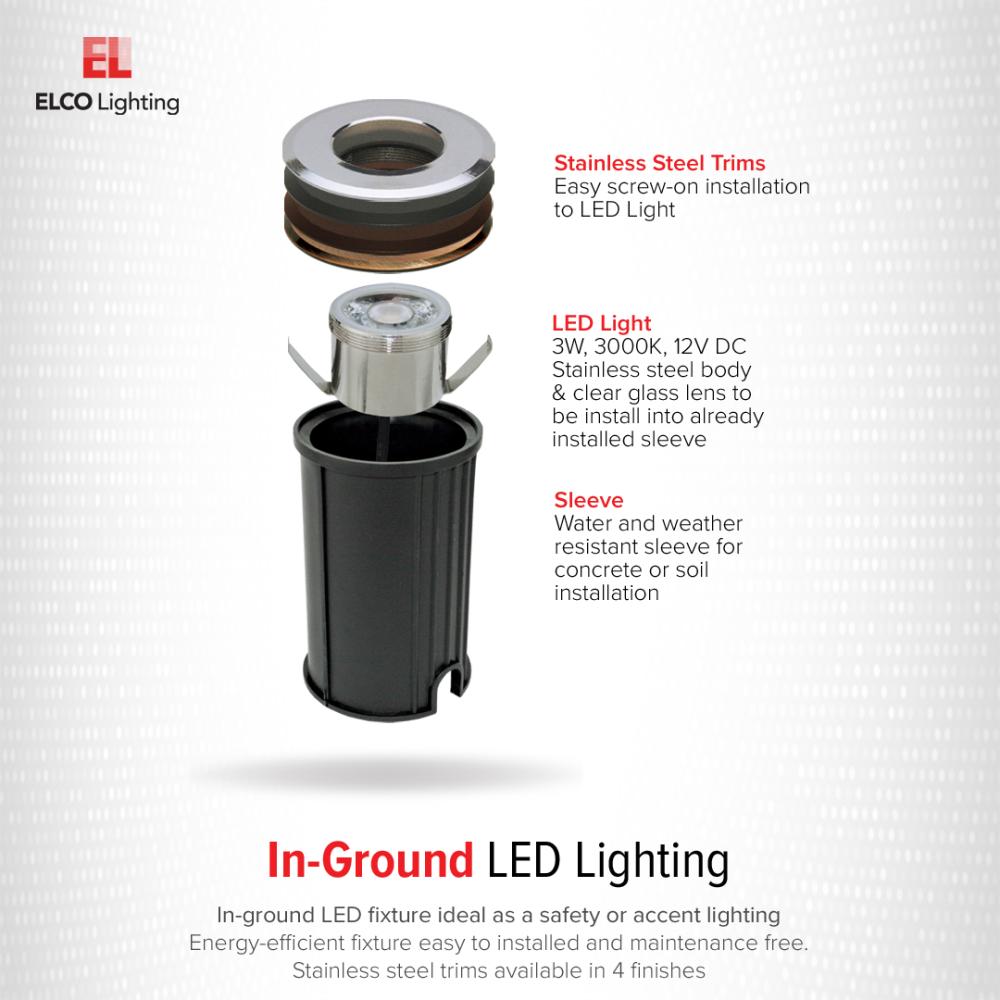3W In-Ground LED Light Fixture