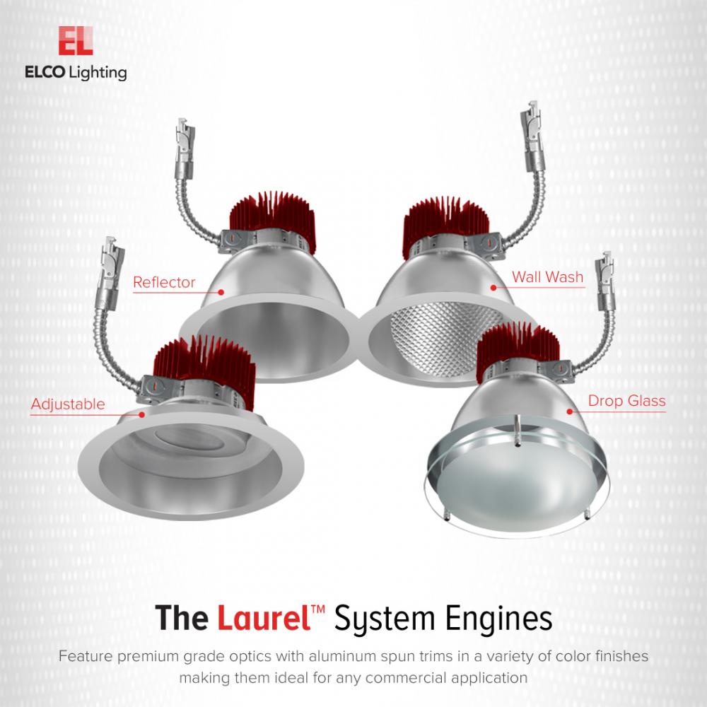 8" Drop Glass LED Light Engine Trims (850-6000 lm)