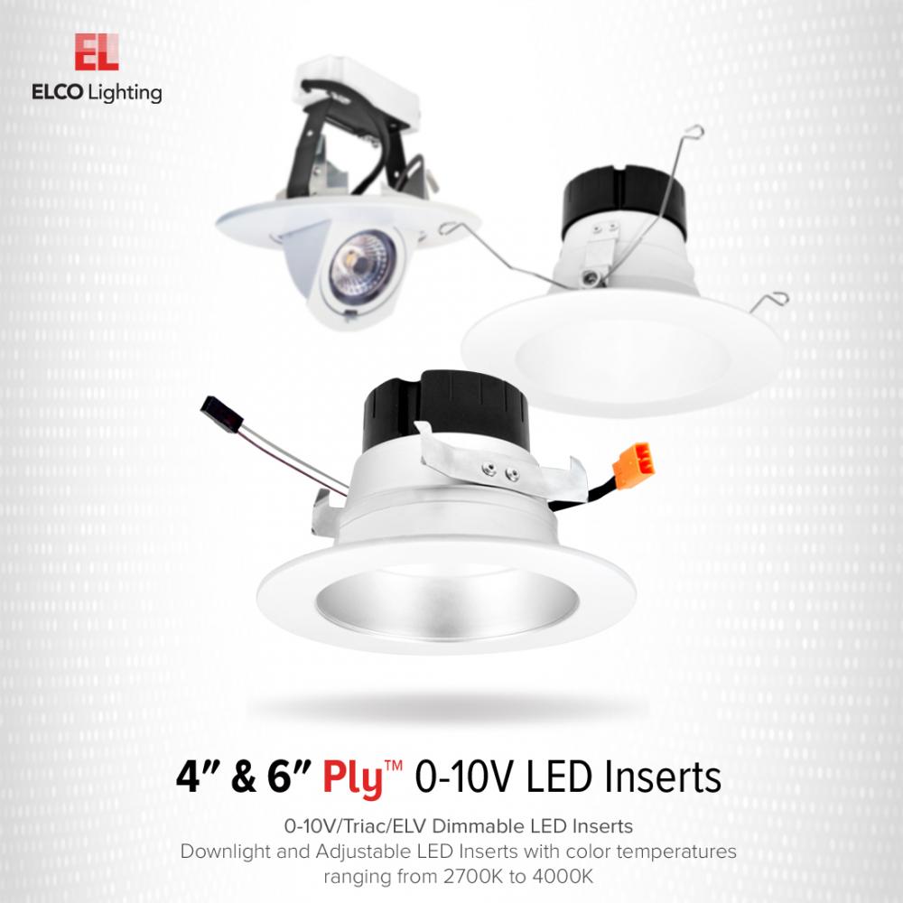 4" 0-10V Round Adjustable LED Insert