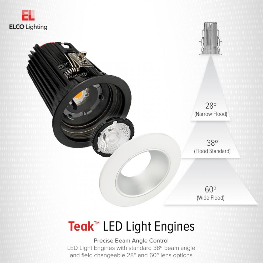 2" Round Baffle Teak™ LED Light Engine