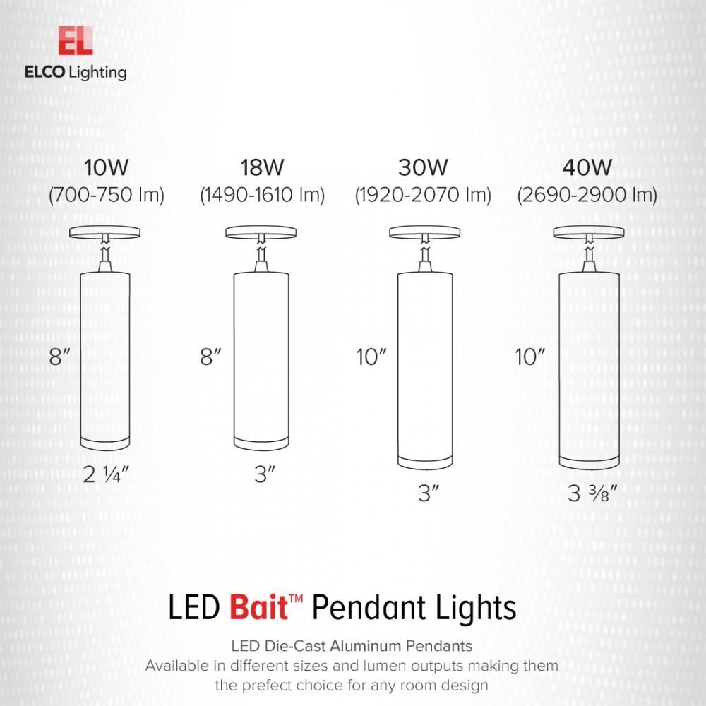 LED Bait™ Die-Cast Aluminum Pendants