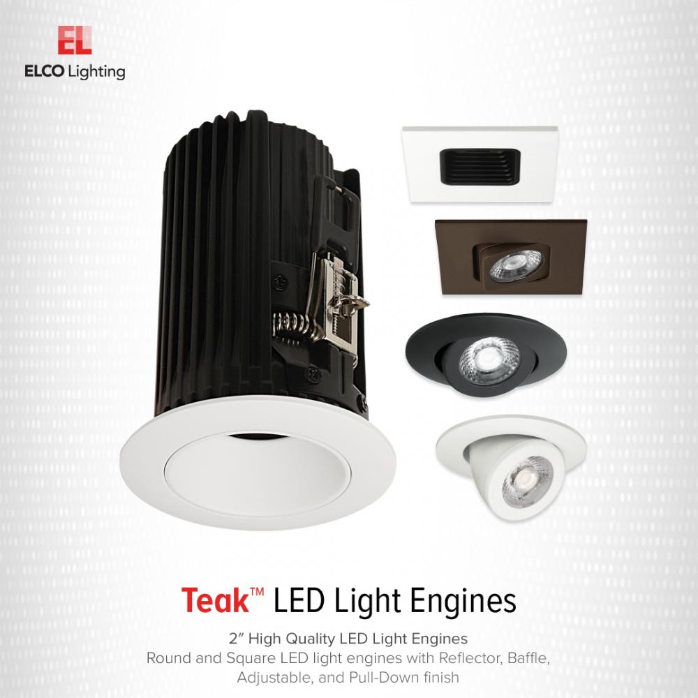 2" Round Baffle Teak™ LED Light Engine