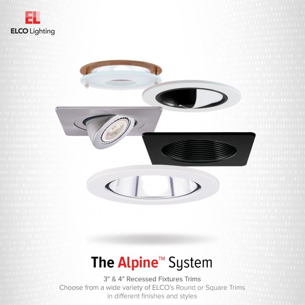4" Square Phenolic Baffle Trim