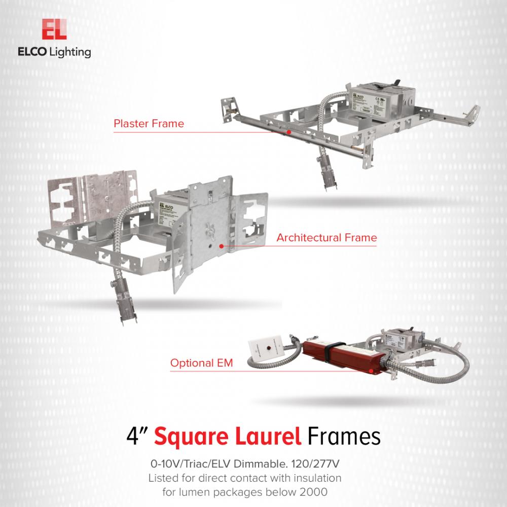 4" Square Architectural Frame with Driver