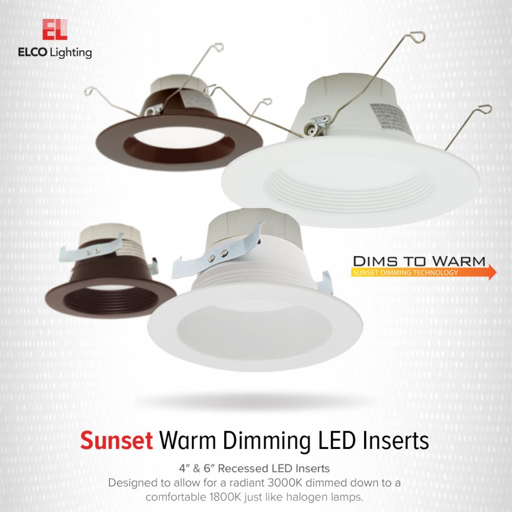 4" Sunset Dimming LED Reflector Insert
