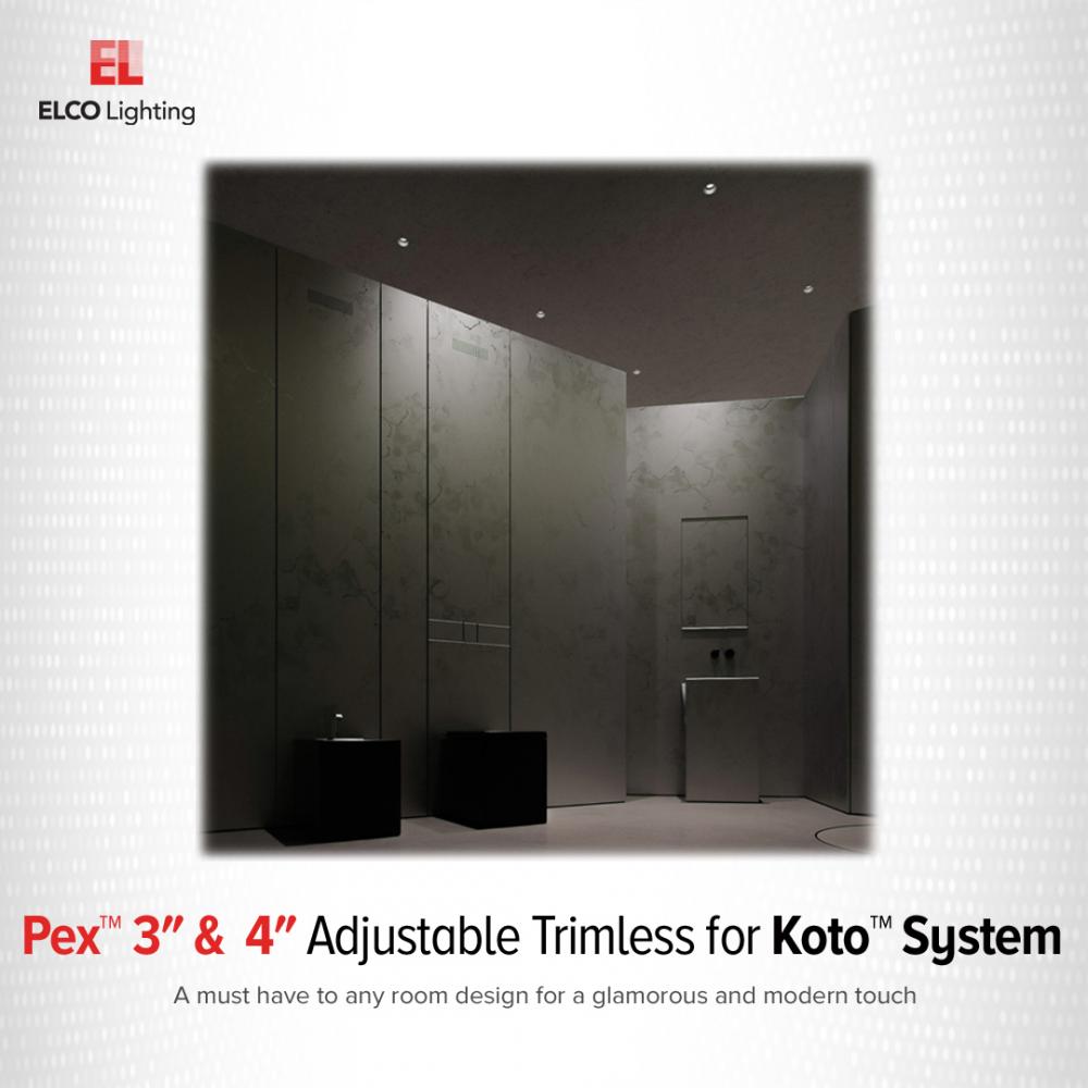 Pex™ 4" Square Trimless Smooth Reflector Trim