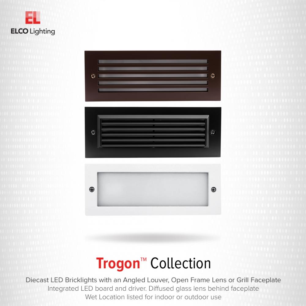 LED Brick Light with Angled Louver