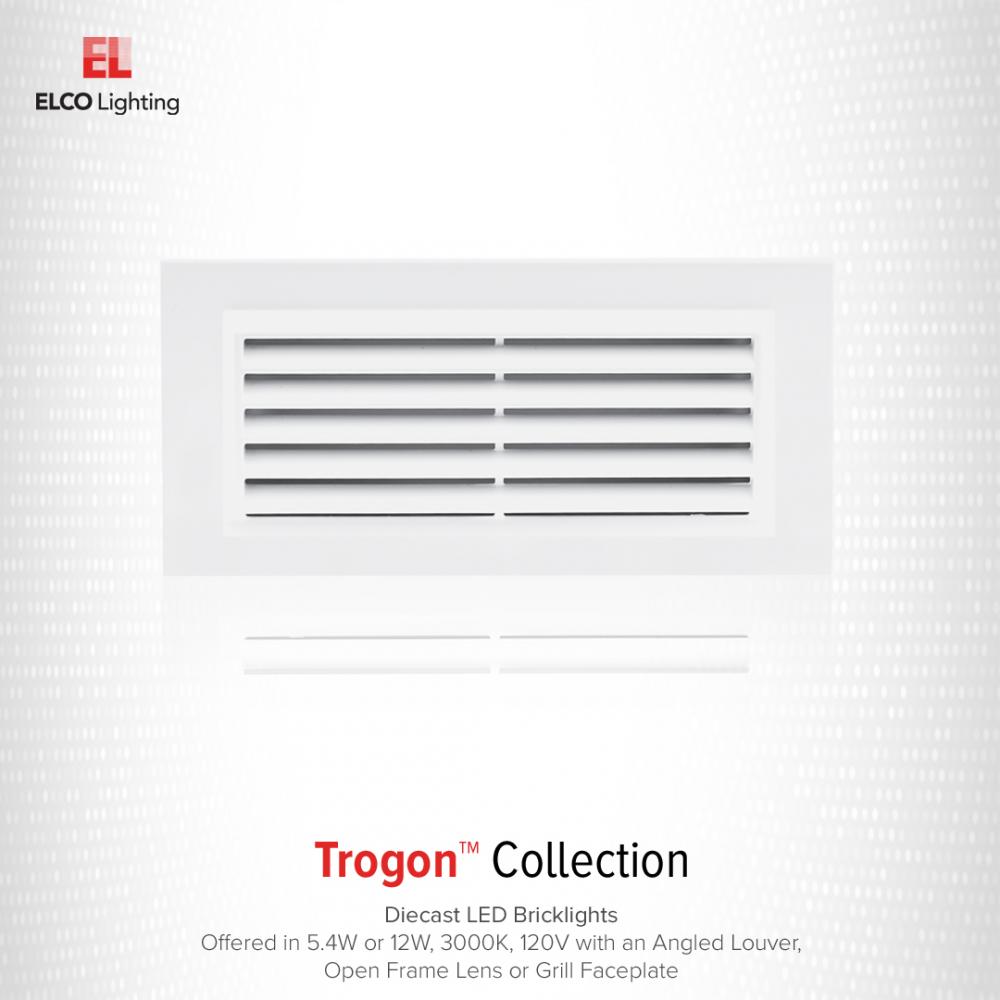 LED Brick Light with Open Faceplate