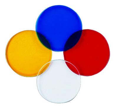 Red Lens, Yellow Lens, Blue Lens