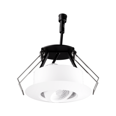 1″ Round Gimbal Recessed Architectural Oak™ Adjustable