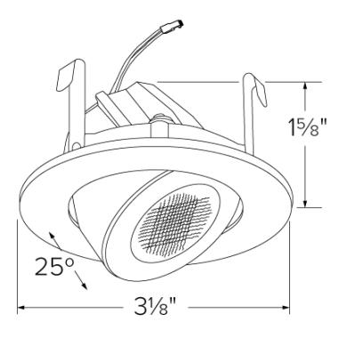 2" Round LED High-Lumen Adjustable Light Engine