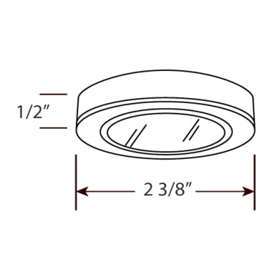 Undercabinet Pucks, Aster™ Mini Slim Round LED Puck Light