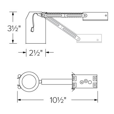 2" Non-IC Airtight Remodel Housing