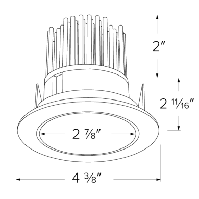 3" LED Light Engine with Reflector Trim