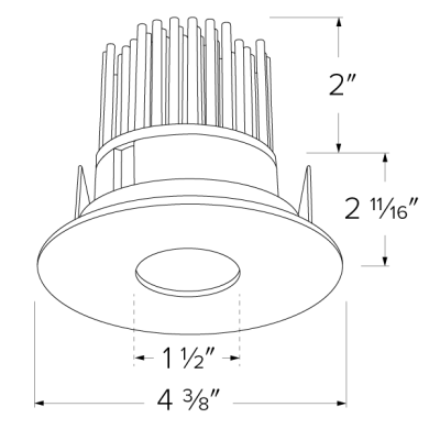 3" LED Light Engine with Pinhole Trim