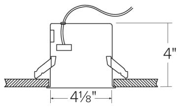 4" Housing for Remote Transformer for MR16 Bi-Pin