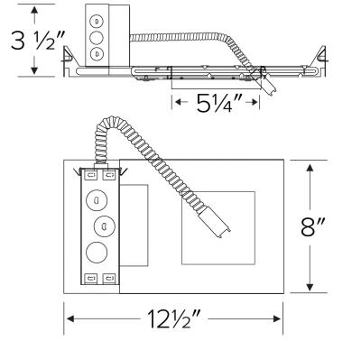 4" Square New Construction Plaster Frame with Driver