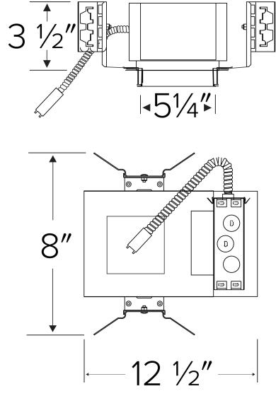 4" Square Architectural Frame with Driver