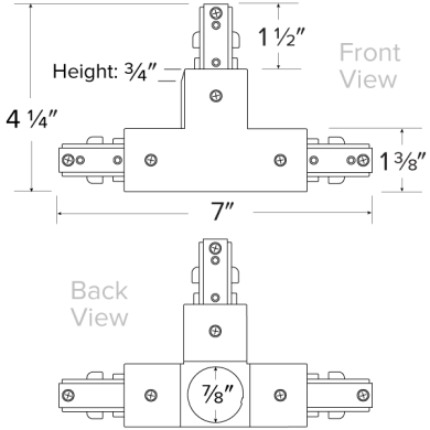 "T" Connector Track Accessory 