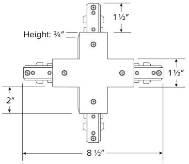 "X" Connector Track Accessory 