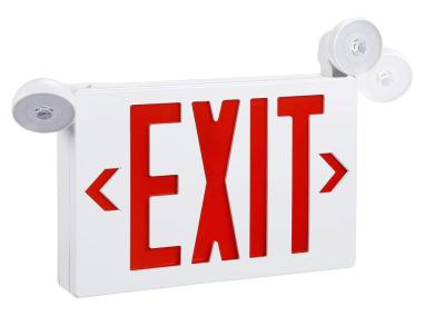 LED Exit Sign and LED Emergency Light Combo