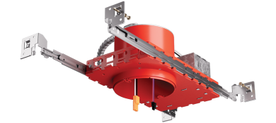 0-10V, 120/277V 4" New Construction IC Airtight Housing for 2-Hr Fire Rated Ceilings