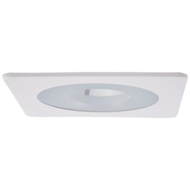 4" Square Shower Trim with Frosted Pinhole Lens