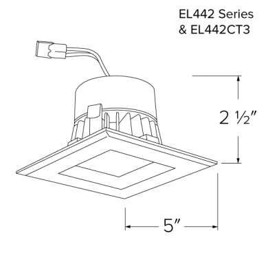 EL442 & EL442CT3 Dimensions