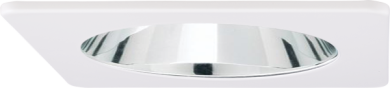 Clear w/White Trim