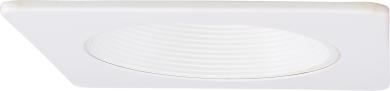 4" Square Baffle Trim with Regressed Lens
