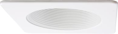 4" Square Baffle Trim with Glass