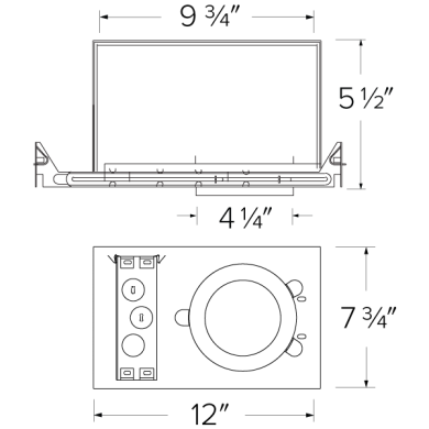 4" 0-10V Dedicated LED IC Airtight New Construction R60 and Chicago Plenum Housing